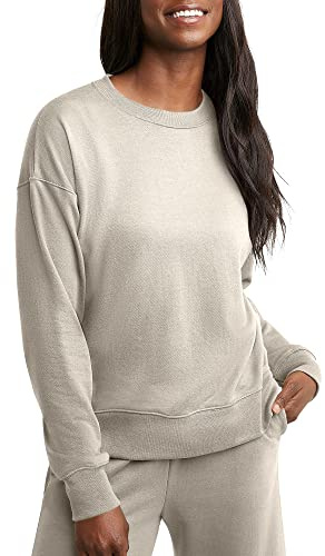 Originals French Terry Sweatshirt, Lightweight Crewneck Pullover Sweatshirt for Women