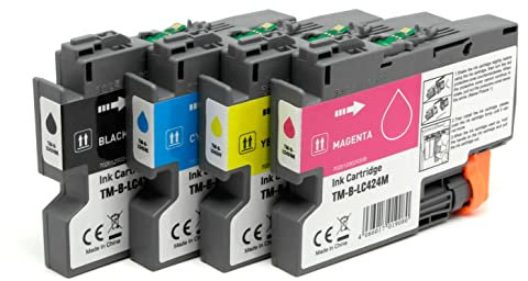 OBV 4X kompatible Druckerpatrone als Ersatz für Brother LC424 VAL LC-424VAL 405XL für Brother DCP-J1200DW DCP-J1200W DCP-J1200WE ecopro/Brother Mini 19 Biz-SL - schwarz, Cyan, Magenta, gelb