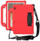 Custodia per bambini per Huawei MediaPad T3 10 9.6 pollici, EVA schiuma diamante modello, mano stand spalla, leggero antiurto custodia protettiva Tablet case, rosso