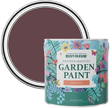 Rust-Oleum Purple Mould-Resistant Garden Paint In Satin Finish - Mulberry Street 2.5L