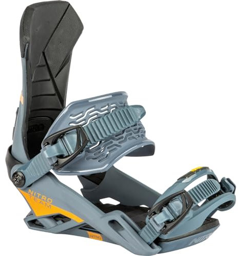 Nitro Herren Team Snowboardbindung, Gunmetal, L