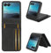 Motorola Moto Razr 40 Ultra Phone Case, Premium Leather Folio Flip Wallet Cover with Credit Card Pocket ID Slots Magnetic Stand Shockproof Protective Cover Case for Motorola Moto Razr 40 Ultra, Black