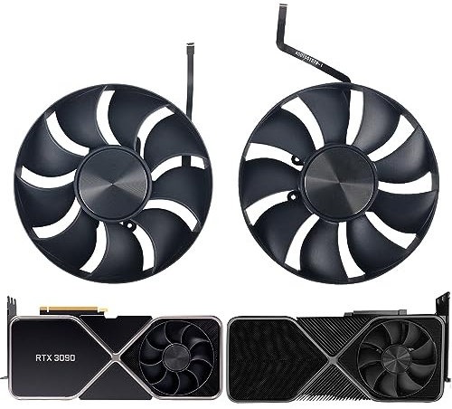 110mm Cooling Fan Replacement for Nvidia RTX 3090 FE 3090FE 3090Ti Founders Edition Graphics Card Fan (Fan-AB)