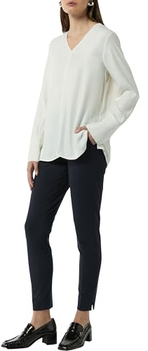 Comma Viskosebluse mit V-Ausschnitt