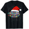 Weihnachten Eishockey Weihnachtsmütze T-Shirt