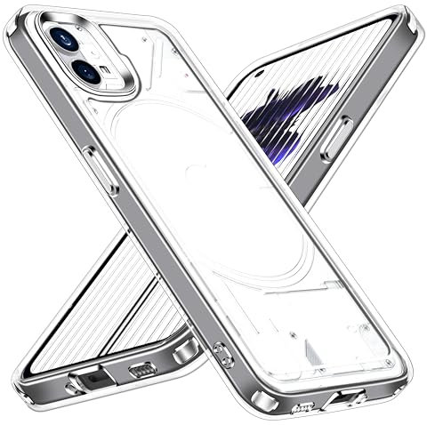 ivoler Nie Vergilbung Klar Hülle für Nothing Phone 1 / Nothing Phone One, [Militärischer Schutz] Stoßfest Kratzfest Transparent Schutzhülle, Dünn Durchsichtige Handyhülle Case Cover