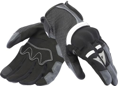 Dainese - Namib Gloves, Sommer Motorradhandschuhe, mit elastischem und belüftetem Stoff, Touchscreen, Mann, Schwarz/Eisengrau, L