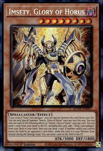 Imsety, Glory of Horus - AGOV-EN011 - Secret Rare - 1. Auflage