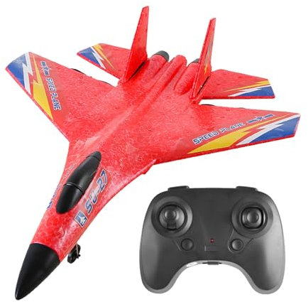 Avion RC, Avion télécommandé, Avion Radiocommandé, Avion de Chasse Radiocommandé, 2,4 GHz Avion télécommandé, Avion Telecommandée Extérieur pour Adultes Enfant, Garçons, Débutants