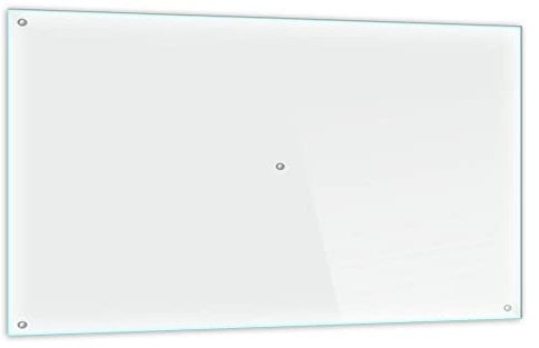 Funkenschutzplatte Glas Kaminofen Durchsichtig Transparent 80 cm Kamin Platte Bodenplatte Glasplatte für Grill Unterlegplatte Glas für Feuerstelle
