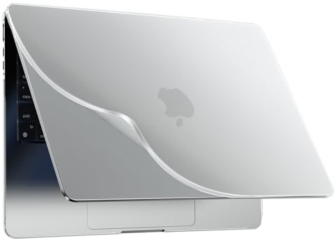 BlueSwan Hülle kompatibel mit MacBook Pro 14 Zoll M4 M3 M2 M1 A3112 A3185 A3401 A2918 A2992 A2779 A2442, 2021–2024,Bruchsichere PP Material Matte Anti-Fingerabdruck Schutzhülle – Weiß