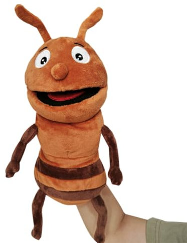 Tier Schmetterling Handpuppen Spielzeug für Kinder, Biene Kuscheltiere Fingerpuppen Raupe Handpuppen Farm Wildlife Tierhandpuppen Rollenspiel interaktives Früherziehungsspielzeug Plüschtier
