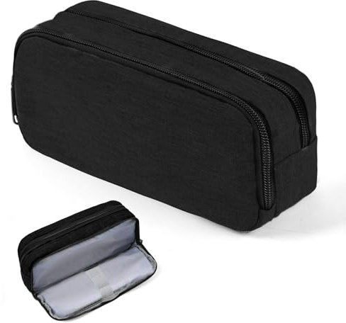 OFFCUP Federmäppchen Mäppchen 2 Fach Große Kapazität, Pencil Case Teenager Stiftetasche Tragbare Schreibwaren Tasche Federtaschen Schlampermäppchen mit Reißverschluss Federmappe für Schule Büro