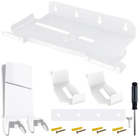 PRITOK PS 5 Slim Supporto verticale per PS 5, PS5 Slim Base per PS 5 Slim Discs e Digital, fornito con tubo di espansione e viti