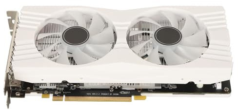 CFTGIW Carte Graphique de Jeu RX580 8 Go GDDR5 256 Bits 1286 MHz 7000 MHz DisplayPort HD Double Ventilateur de Refroidissement Carte Graphique de Bureau pour Carte Graphique de Jeu