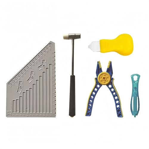 Siellmy Separator Tools Compatible with Lego Blocks, 5pcs Brick Remover for Building Block, Multi-Functional Remover Tools Including Hammer, Blocks Pliers, Brick Separator, Ruler and Pry Knife