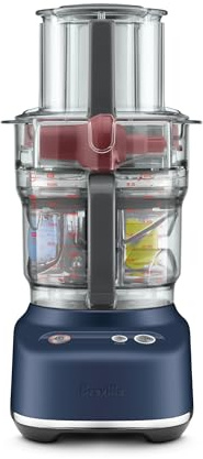 Breville BFP638 Paradice 9 Cup Food Processor and Dicer, Small, Damson Blue