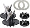 XEBRAD Ensemble de Coupe for mélangeur 2 pièces avec Joint de Remplacement Compatible avec, for Cuisinart, SPB-456-2B et Powerblend Duet BFP-10CH Remplacement des Lames du mixeur