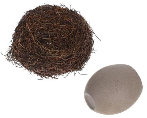 OSOLADY Keramik Eierschalen Pflanzer Satz Vogel Eierschalen Vase Hydroponische Blumentöpfe Dekorative Vase für Pflanzen für Balkon und Garten