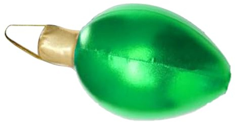 Aufblasbares Weihnachtsventil für den Außenbereich | Aufblasbarer Ball Ornament | Wasserdichtes PVC-Ornament für Gärten, Pools, Bäume im Freien, Fenster, Außentüren | Leichte und langlebige
