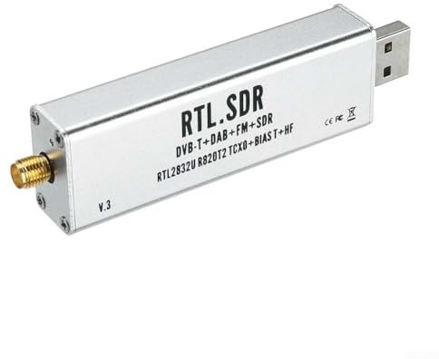MeevrgR Full-Band-Empfänger 100 kHz – 1,7 GHz mit RTL2832U R820T2 – TCXO 1ppm Stabilität für ADS-B AIS Luftfahrt Kurzwelle FM AM Radio – USB Plug-and-Play (ohne Antenne)