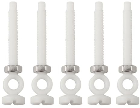 Serenophile Ablassventil Einstellschraube Ersatz für Waschbecken und Badewanne Ablaufventile M6 Gewinde 62mm Länge 5er-Pack mit Muttern Kompatibel mit OEM 97522000