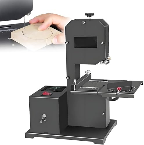 Dual-Function Table Saw with Metal Cutting Blade - Cast Iron Arbor Saw for Rip Cuts & Non-Ferrous Trimming, 10-Inch Blade