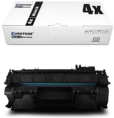 4X Eurotone XXL kompatibler Toner für HP Laserjet P 2053 2054 2055 2056 2057 D X DN DTN ersetzt CE505X 05X