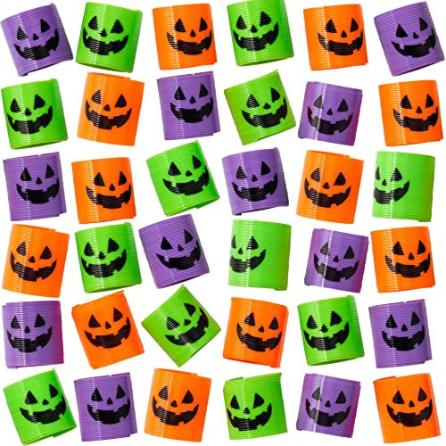 THE TWIDDLERS 36 Mini Halloween Spiralen Slinkys - Kleine Spielzeuge für Kinder, Partytüten, Trick or Treat, Mitgebsel, Mitbringsel, Gastgeschenke, Piñata