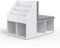 Vicco bibliothèque Enfant Onix, Blanc, 97.1 x 78.4 cm