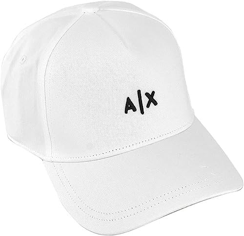 Armani Exchange Herren Hat Baseballkappe, Weiss/opulenter Garten, Einheitsgröße EU