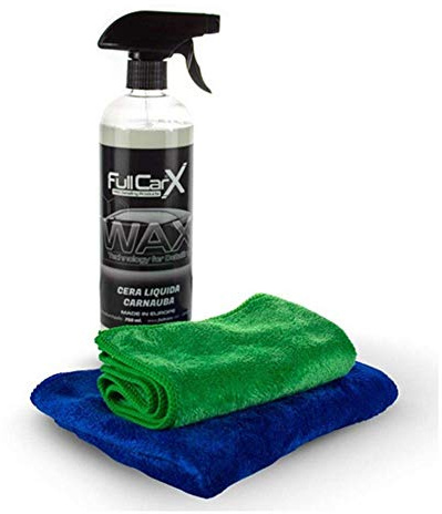 AutoFullCar FullCarX Carnauba Flüssigwachs + 2 Mikrofasertücher – das beste und technologische Flüssigwachs auf dem Markt, 750 ml
