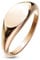 Paula & Fritz® Ring Damen Siegelring Oval Rose-Gold 316L Chirurgenstahl Größe 49 (15,6) 8-mm breit Damen-Ring Herren-Ring Partner-Ring Verlobungs-Ring
