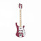 Geepin Geepin Emaille-Bass-Anstecker | Hochwertige Rickenbacker 4001 Mini-Brosche | 54 mm | Tragbar am Rucksack, T-Shirt, an der Jacke, Krawatte etc. | In ansprechender Gitarrenkoffer-Box
