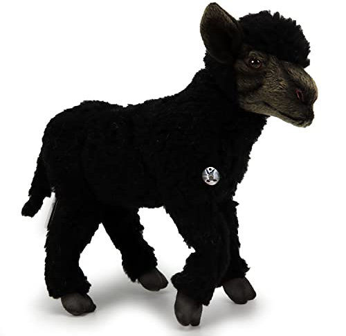 Lamm Premium Schaf schwarz Sammeltier Plüschtier Dekotier Caesar - Kuscheltiere*biz