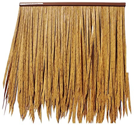 Baldosa de paja de simulación Baldosa de paja de simulación de plástico de resina Techo de paja falso de hoja fina Imitación de llama de paja Decoración de plástico Techo de paja de simulación Techo d