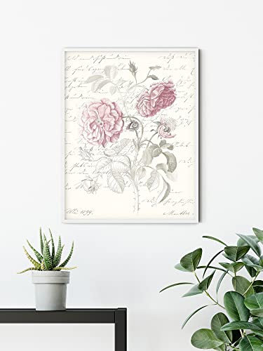 Komar Wandbild - Poème Rose - Größe: 40 x 50 cm - Poster, Kunstdruck, Dekoration, Wohnzimmer, Schlafzimmer (ohne Rahmen)