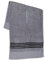 Golf Guys The Tour Handtuch, großes Frottee, saugfähig, 48,3 x 111,8 cm, mittiger Schnitt, perfektes Zubehör für Hängewagen, Zubehör und Tasche, Grau mit schwarzen Streifen