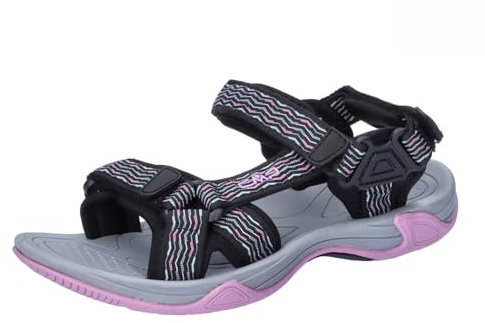 CMP HAMAL WMN HIKING SANDAL, Sandalias Deportivas Mujer, Plomo-Amatista, 37 EU