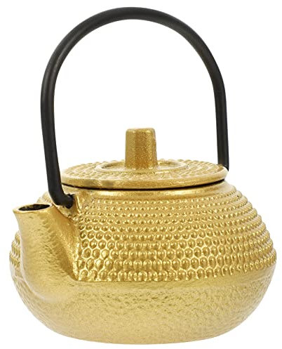 HAKIDZEL Cast Iron Tea Kettle Small Teapot Miniature Iron Tea Pot Vintage Decorative Stovetop Kettle for Home and Office Display