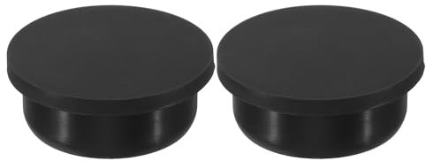 sourcing map Silicone Rubber Hole Plug 35.3mm Diameter Soft Flexible Stopper for 34-35mm Hole Black 2 Pieces