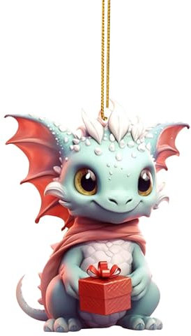 Weihnachtsdeko Dinosaur Anhänger Weihnachten Dackel 2D Acryl Lustige Weihnachtskugel Katze Cute Deko Christmas Ornaments Tree Decorations Weihnachtsbaum Schmukdeko Tannenbaumschmuck