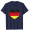 Vintage Herz Flagge Fussball Handball Deutschland T-Shirt