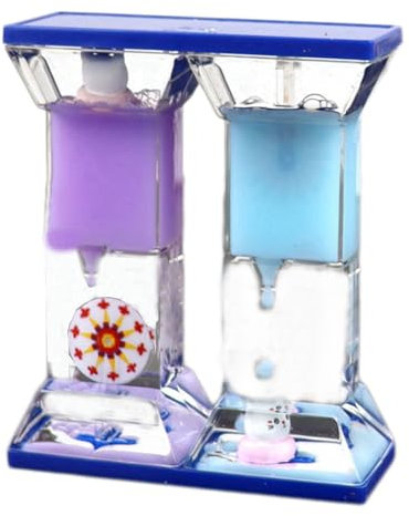 Minuteur Sensoriel Liquide - Sablier de Mouvement Lampe à Lave Colorée, Jouets Sensoriel Fidget Toy - Décoration de Bureau pour Relaxation, Soulage Stress et Anxiété, Autisme, TDAH (Bleu)