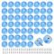 Rubber Feet, 50pcs Anti-Slip Clear Chopping Board Feet Bumpers with Stainless Steel Screws Round Cutting Board Legs Foot Pad for Furniture Kitchen Appliances