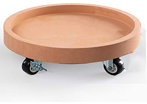 Agashi Plateaule Pour Pots de Fleurs,Roulettes Pour Chariotle Pour Plantes,Roulettes Pour Plateau Roulant,50Cm
