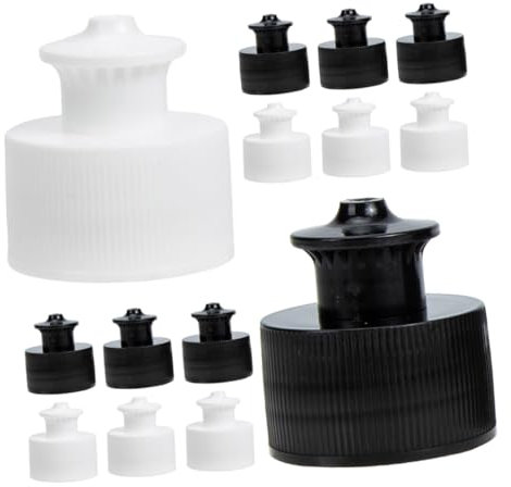 VANZACK 20pièces Bouchons Push-Pull pour Bouteilles Bouchon De Remplacement Plastique pour Bouteilles Eau Sport Réutilisables