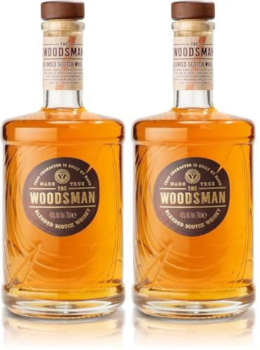 The Woodsman Blended Scotch Whisky, 70cl (Pack of 2)