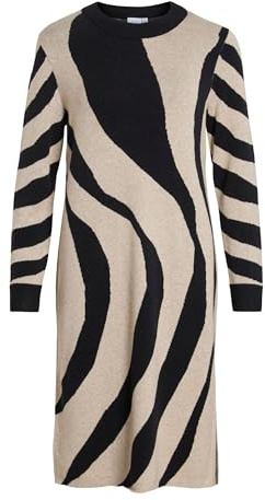 Vila Damen Vitif Crewneck Knit Midi Dress- Vitif Crewneck Knit Midi Dress- Noos (1er Pack)