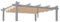 PURPLE LEAF Pergola Ersatzdach für 3 x 3 m Pavillon, Gartenpavillon Ersatzbezug, Wasserdicht, UV Schutz, Beige